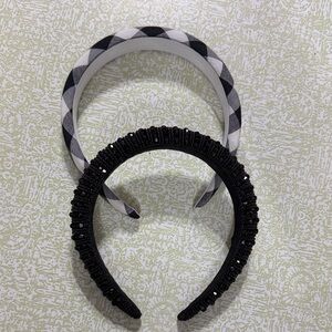 Black and White Headband Set